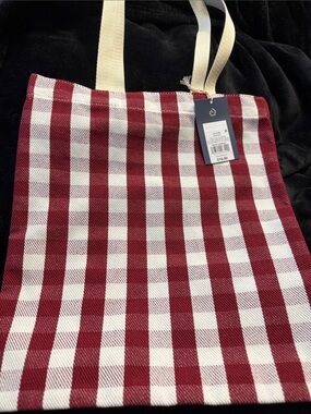 Universal Thread Red and White Gingham Tote Bag